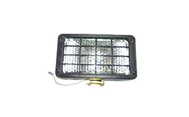 Rectangular Work Lamp with Handle and Grill